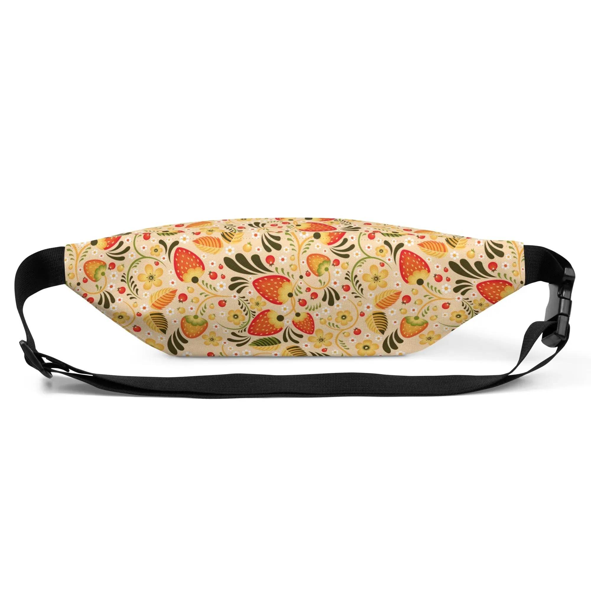 Russian Beige Khokhloma Fanny Pack