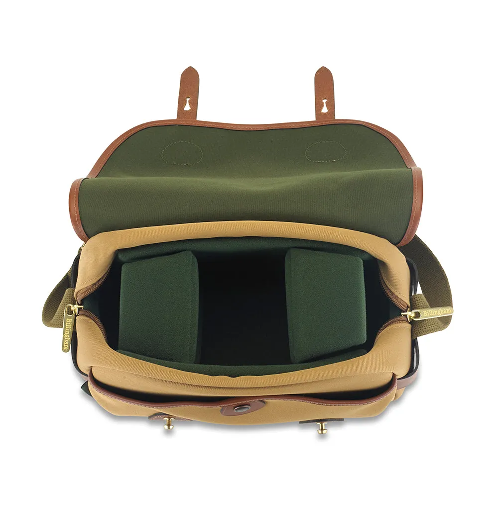 S3 Camera Bag - Khaki Canvas / Tan Leather