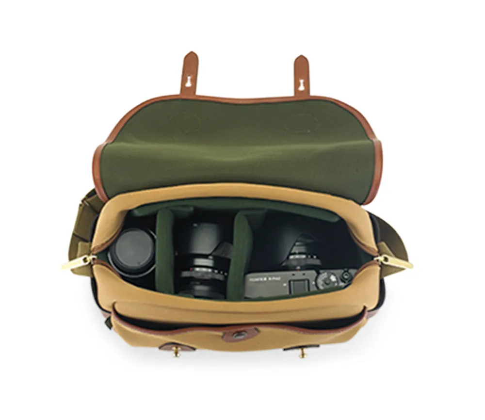 S3 Camera Bag - Khaki Canvas / Tan Leather