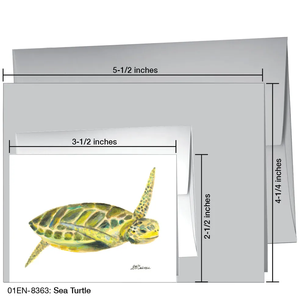 Sea Turtle, Greeting Card (8363)