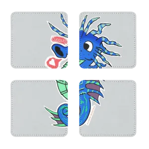 Seahorse Sublimation Coasters Pack of Four