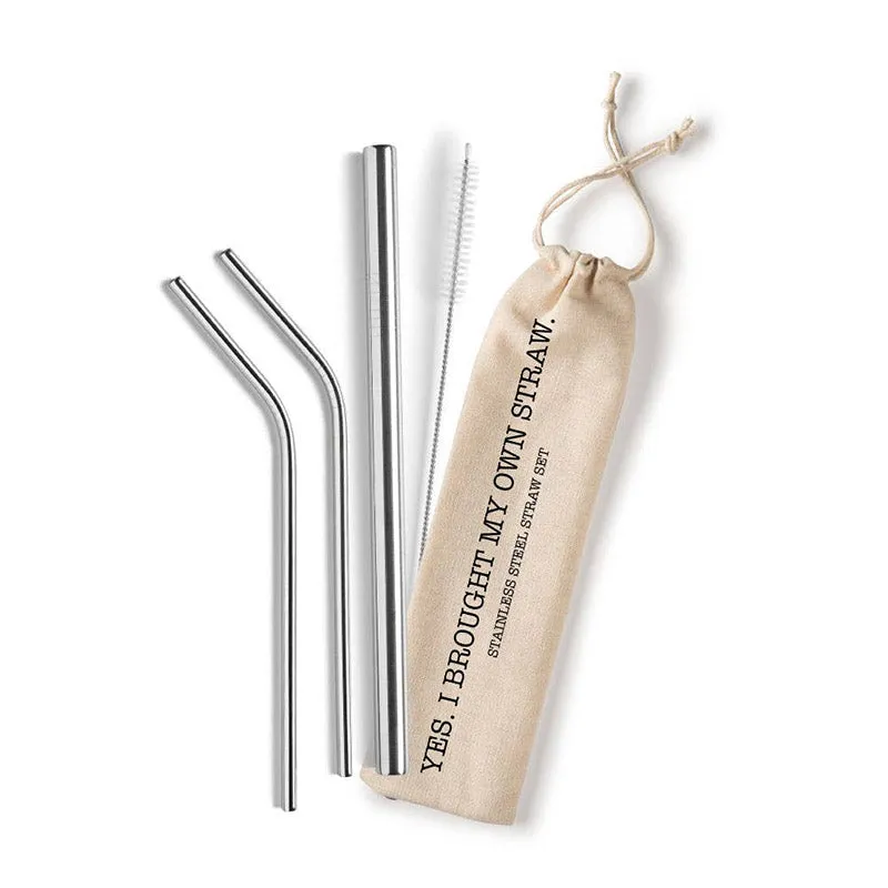 Shell Creek Sellers - Reusable Stainless Steel Straw Sets (Yes. I brought My Own Straw)