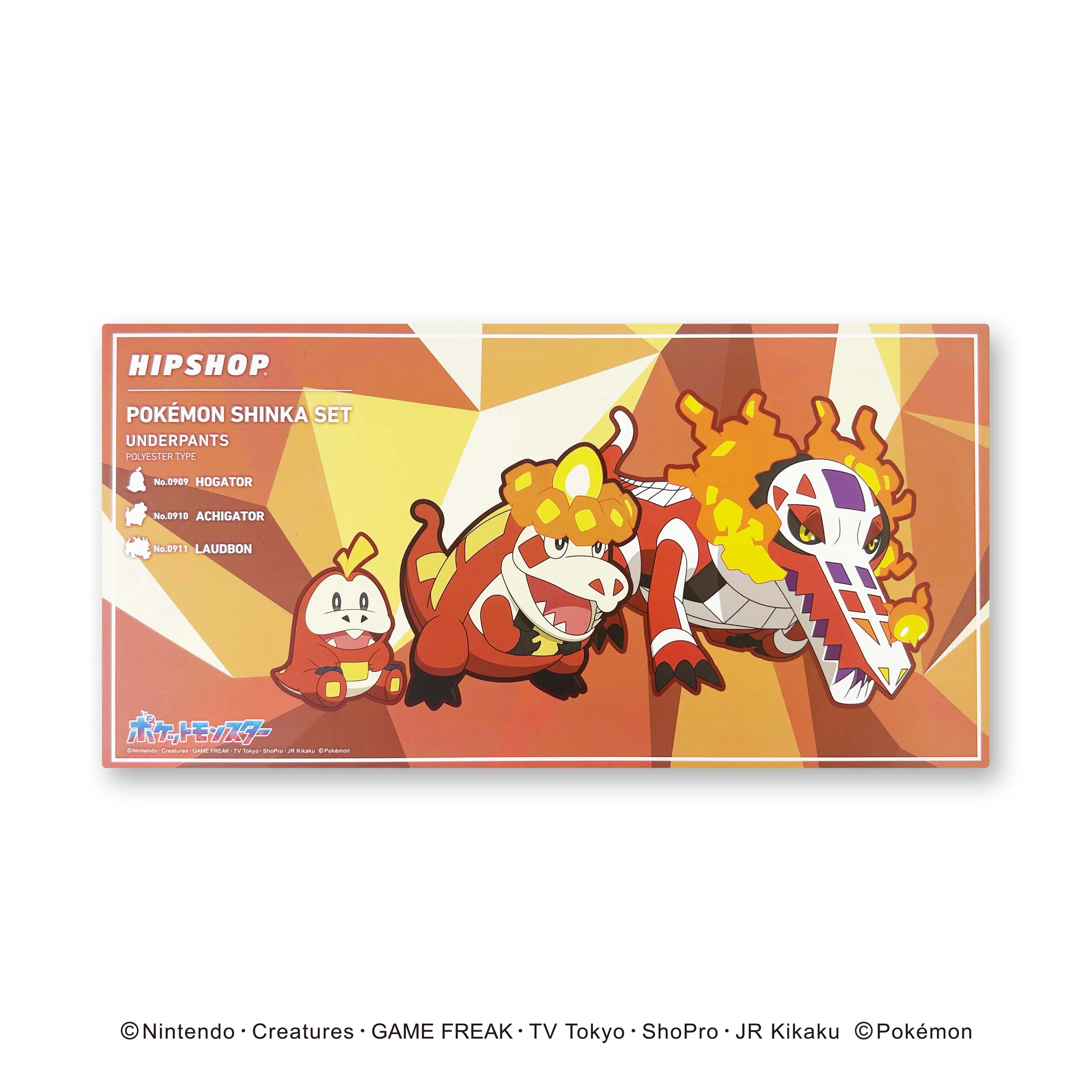 ＜ポケモン＞SHINKA SET/ホゲータ/アチゲータ/ラウドボーン ポケットモンスター POKÉMON アンダーパンツ メンズ/レディース/ユニセックス ポリエステルタイプ