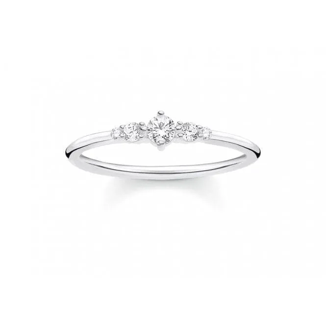 Silver Zirconia Vintage Stacking Ring TR2324-051-14