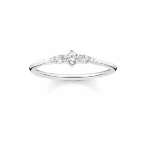 Silver Zirconia Vintage Stacking Ring TR2324-051-14