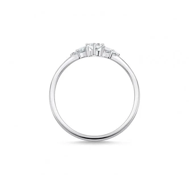 Silver Zirconia Vintage Stacking Ring TR2324-051-14