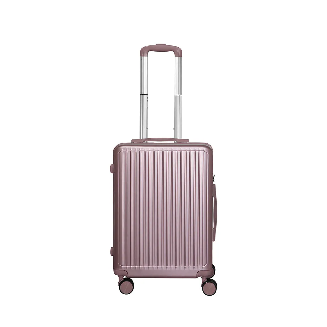 Slimbridge Luggage Suitcase Trolley Rose gold 2pc 14" 20"