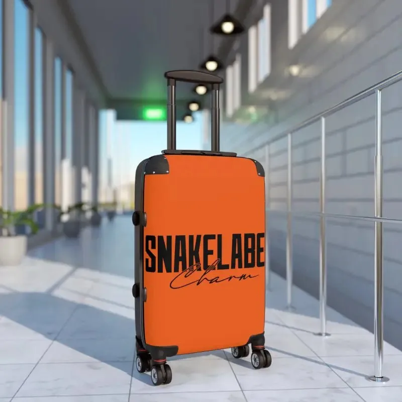 Snake Suitcase: Polycarbonate & ABS Hard-Shell, 360° Swivel Wheels, Built-In Lock, Adjustable Telescopic Handle