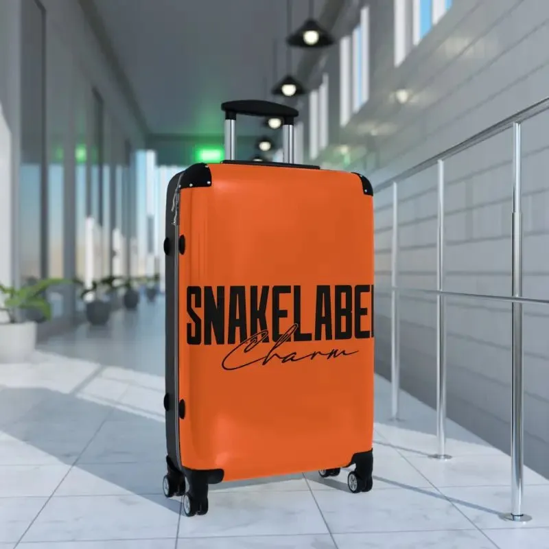 Snake Suitcase: Polycarbonate & ABS Hard-Shell, 360° Swivel Wheels, Built-In Lock, Adjustable Telescopic Handle