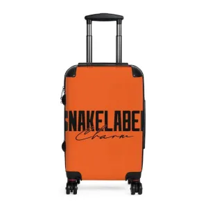 Snake Suitcase: Polycarbonate & ABS Hard-Shell, 360° Swivel Wheels, Built-In Lock, Adjustable Telescopic Handle