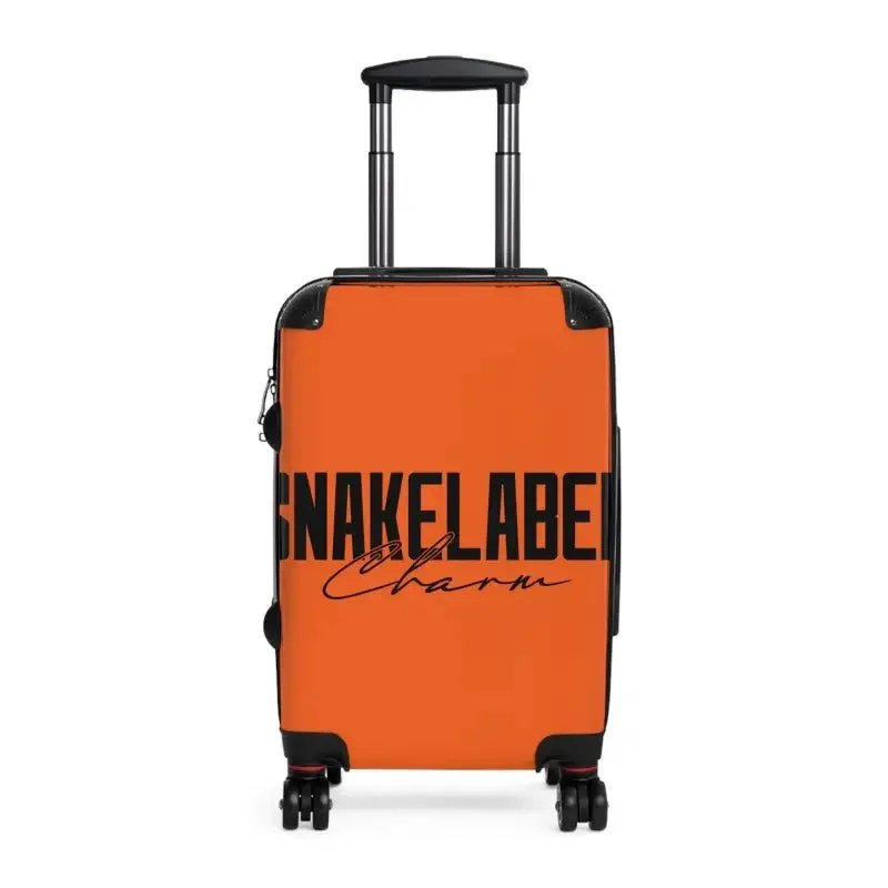 Snake Suitcase: Polycarbonate & ABS Hard-Shell, 360° Swivel Wheels, Built-In Lock, Adjustable Telescopic Handle