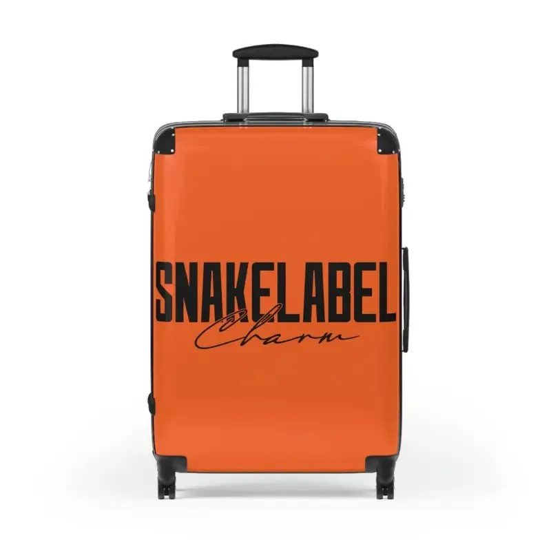 Snake Suitcase: Polycarbonate & ABS Hard-Shell, 360° Swivel Wheels, Built-In Lock, Adjustable Telescopic Handle