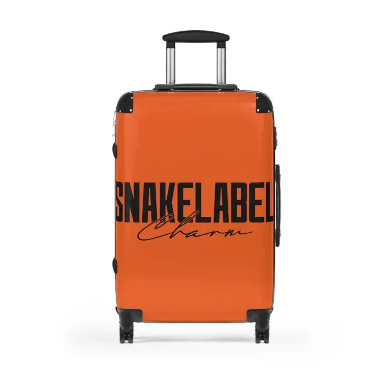 Snake Suitcase: Polycarbonate & ABS Hard-Shell, 360° Swivel Wheels, Built-In Lock, Adjustable Telescopic Handle