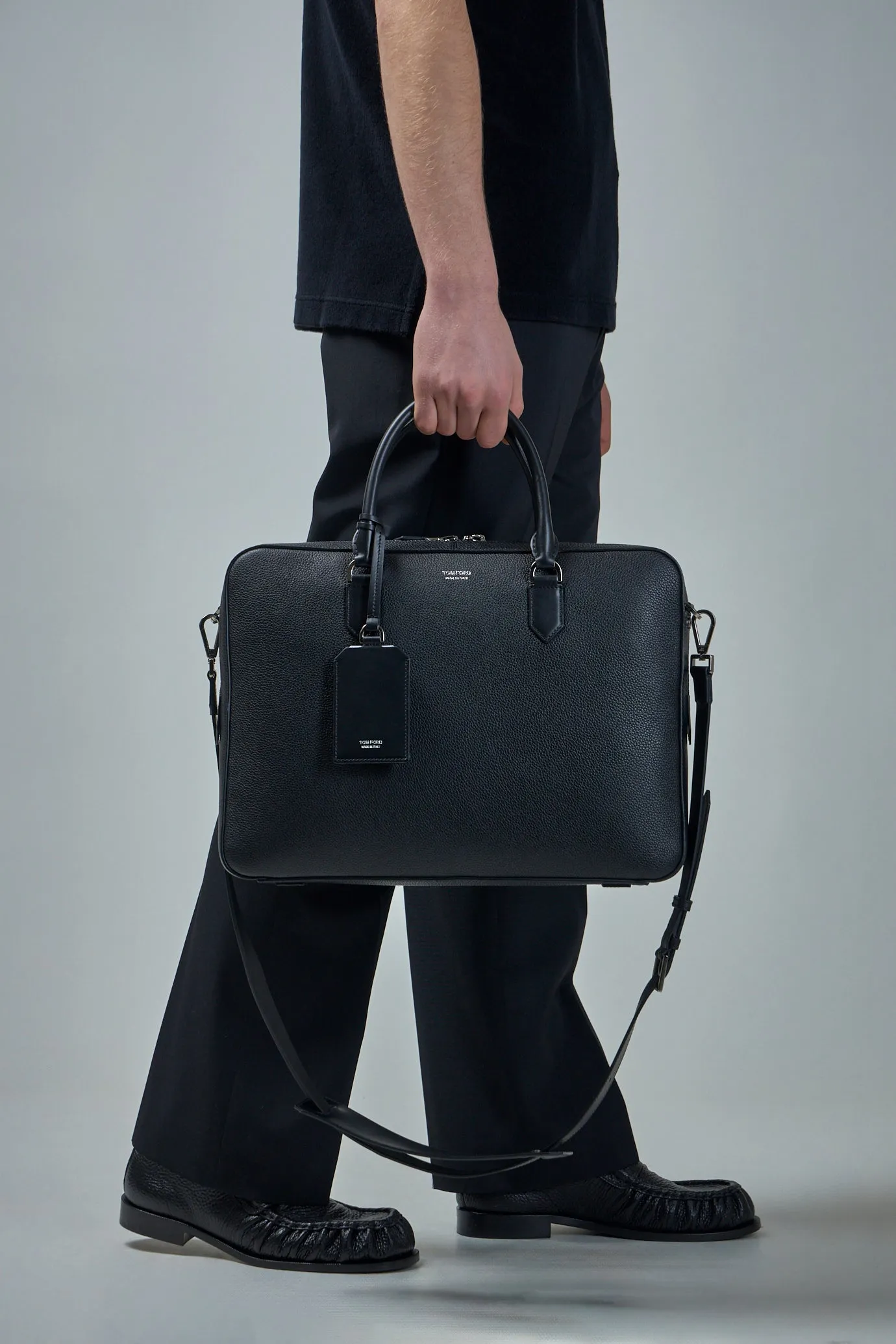 Soft Grain Leather Elliot Briefcase