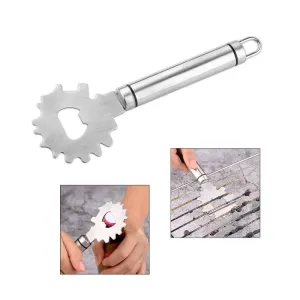 Stainless Steel BBQ Grill Scraper Grill Grate Gadget Cleaner