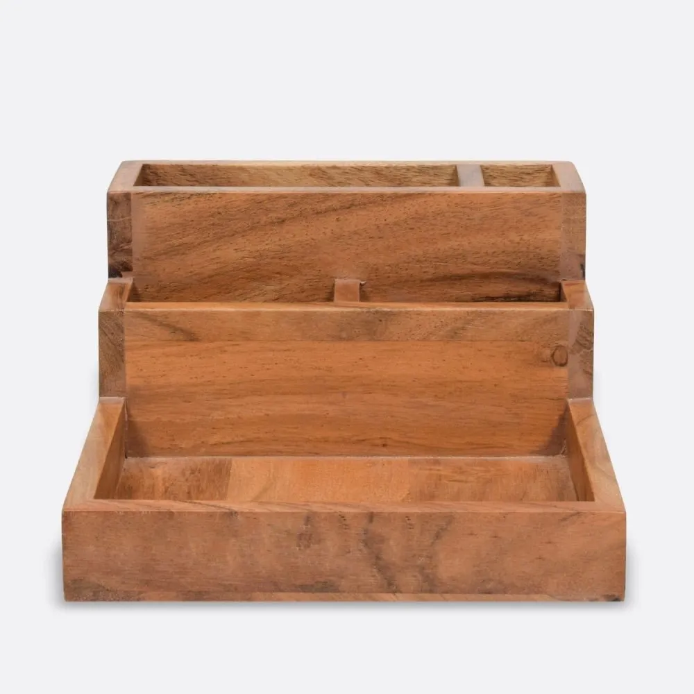 Staircase Organizer in Acacia Wood