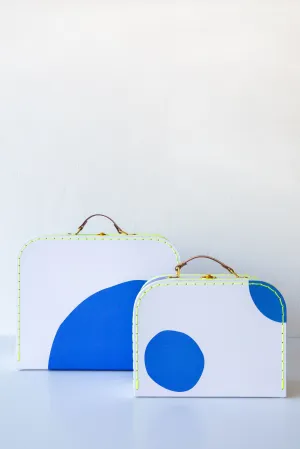 Suitcase Set Blue Dot