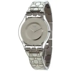 Swatch Women's White Elegantly Framed Watch SFK356G