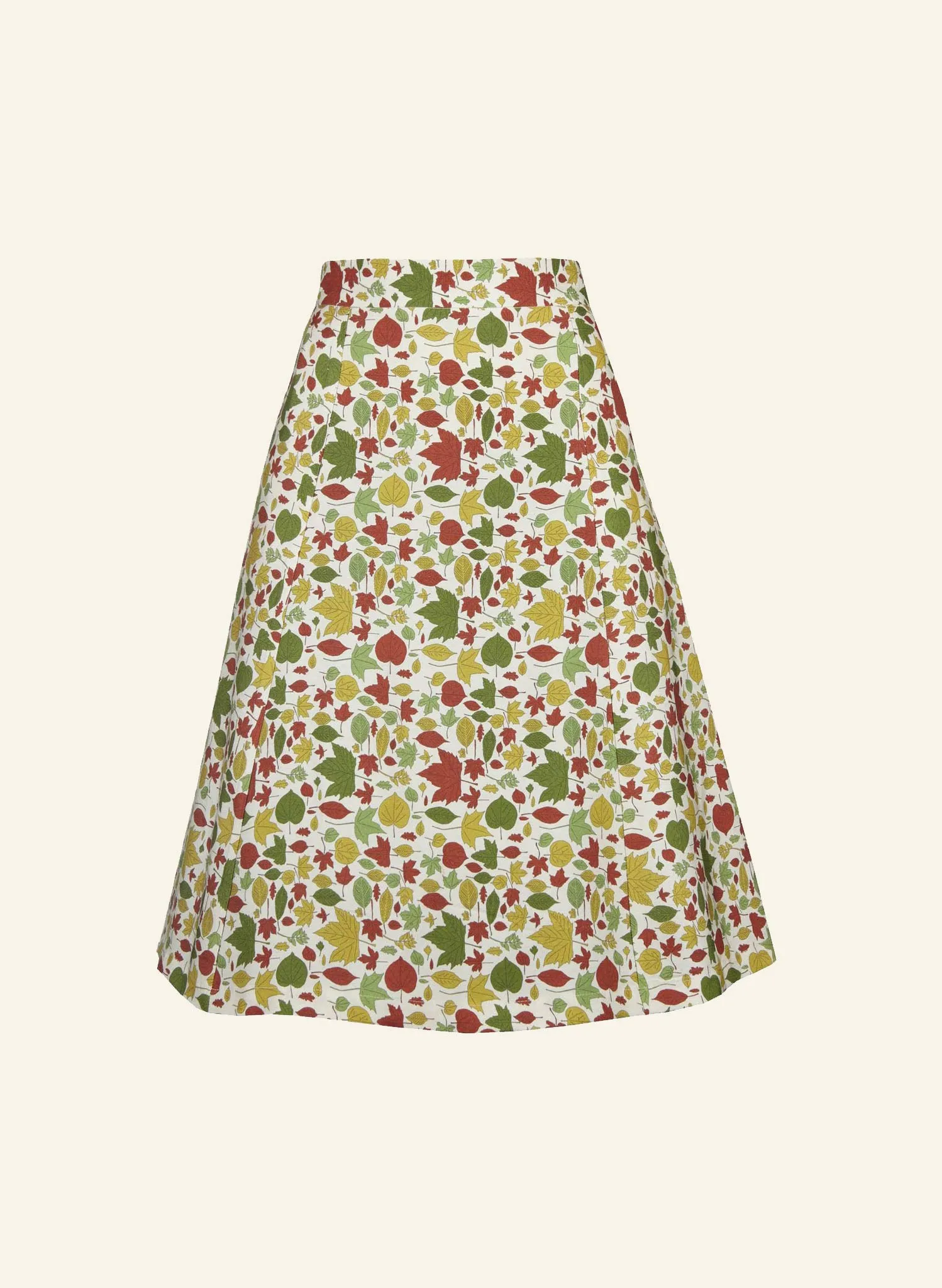 Sylvia - Autumn Leaves Skirt - 100% Tencel