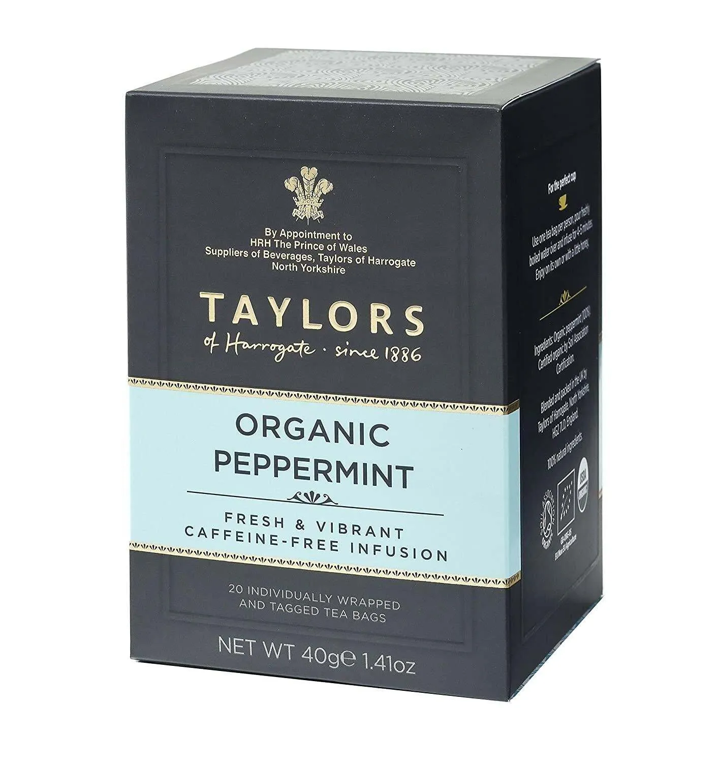 TAYLORS PEPPERMINT TEA 20B  ORGANIC