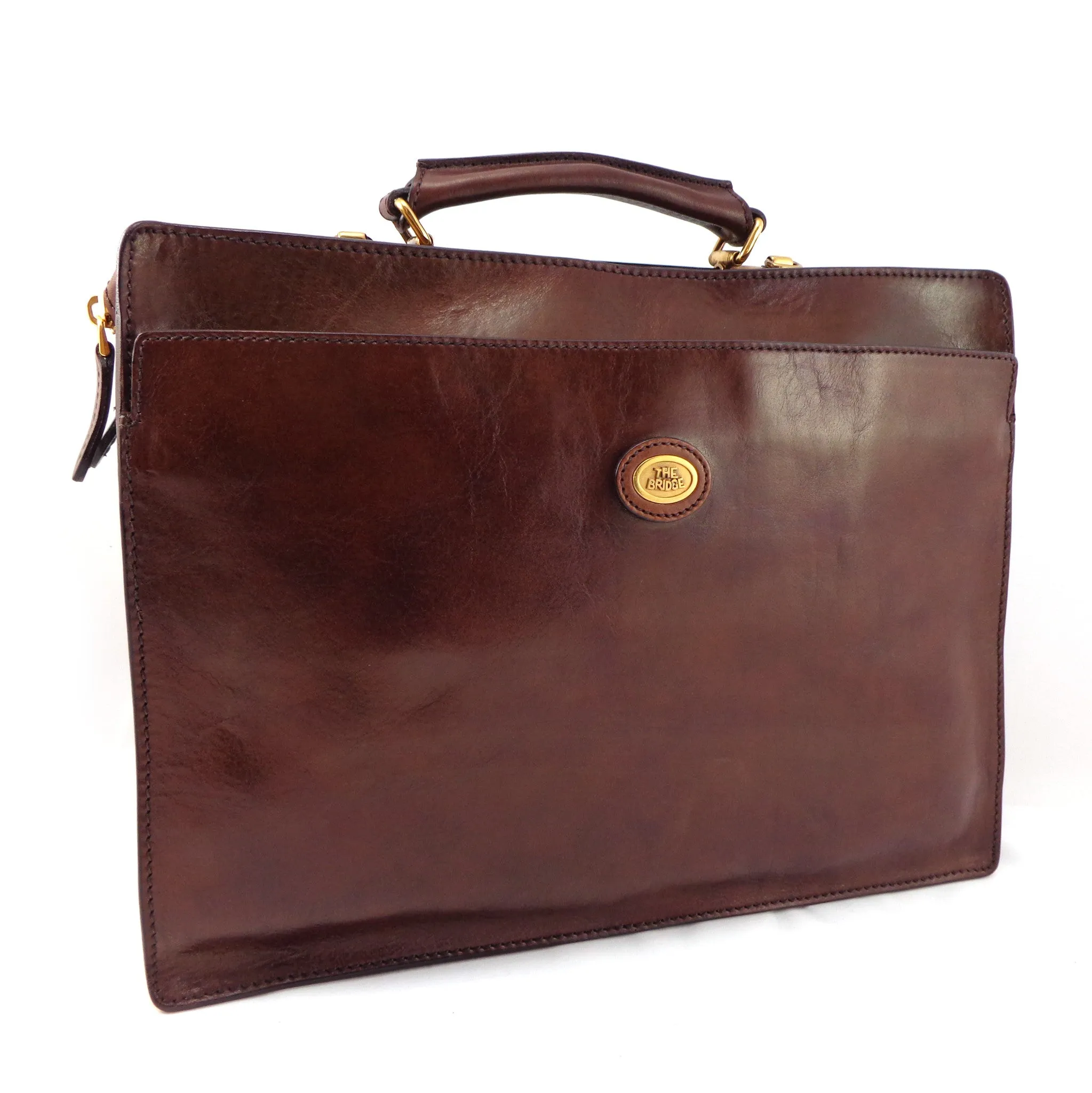 The Bridge Double Gusset Briefcase - Style: 06434901