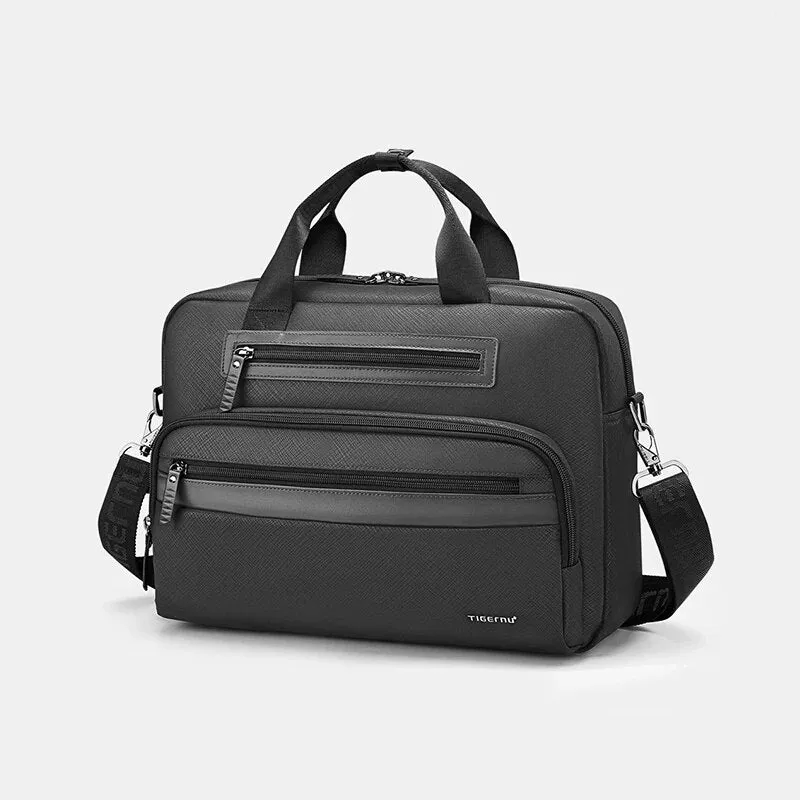 Tigernu 12-14.1"Briefcase Laptop Business Men Briefcase Waterproof Handbag Fashion Travel Handbag Messenger Bag Connect Series