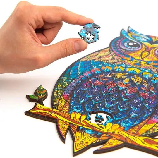 Unidragon Wooden Puzzle: Charming Owl