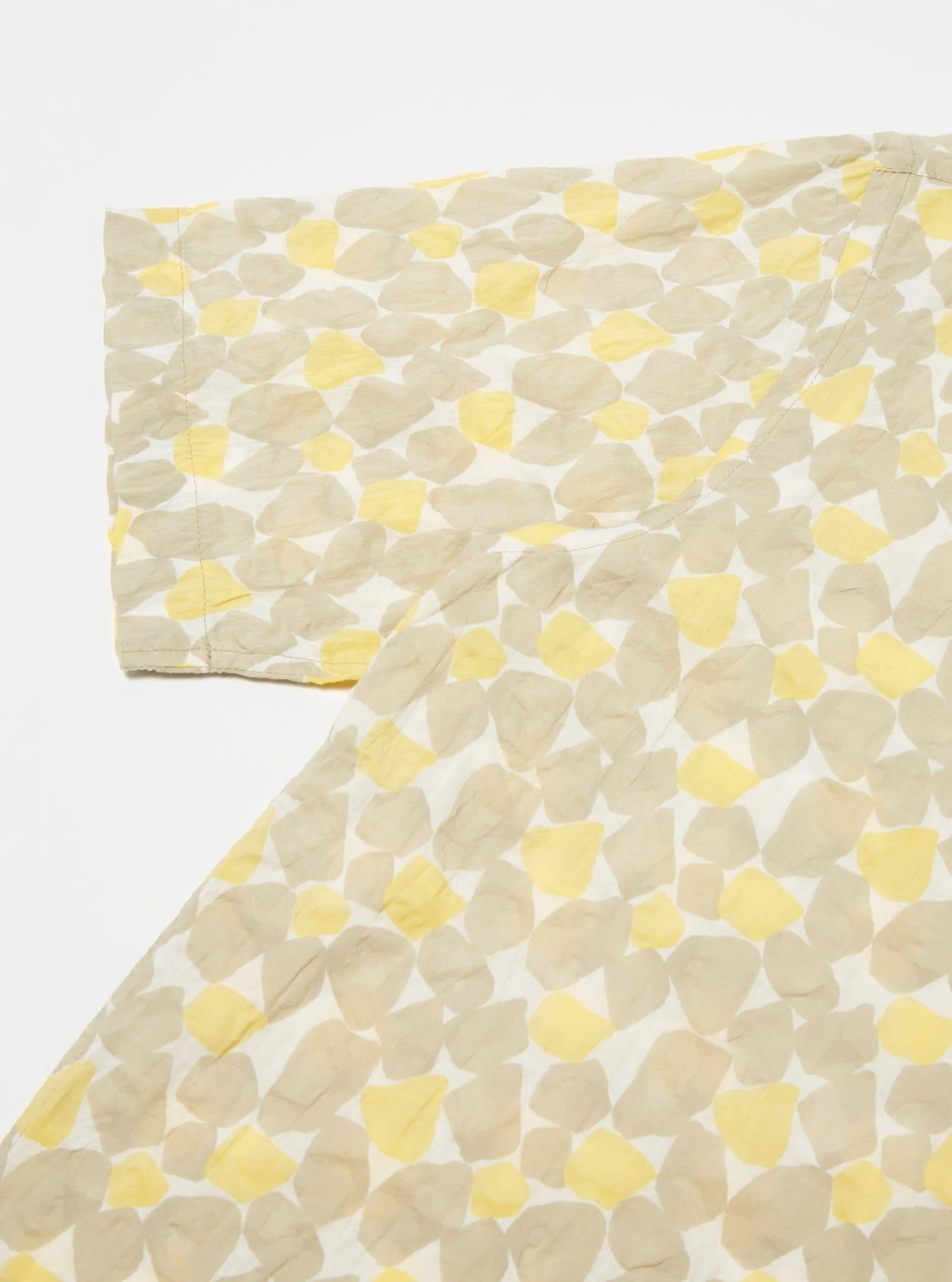 Universal Works - Road Shirt In Yellow Takihyo Print