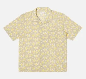 Universal Works - Road Shirt In Yellow Takihyo Print