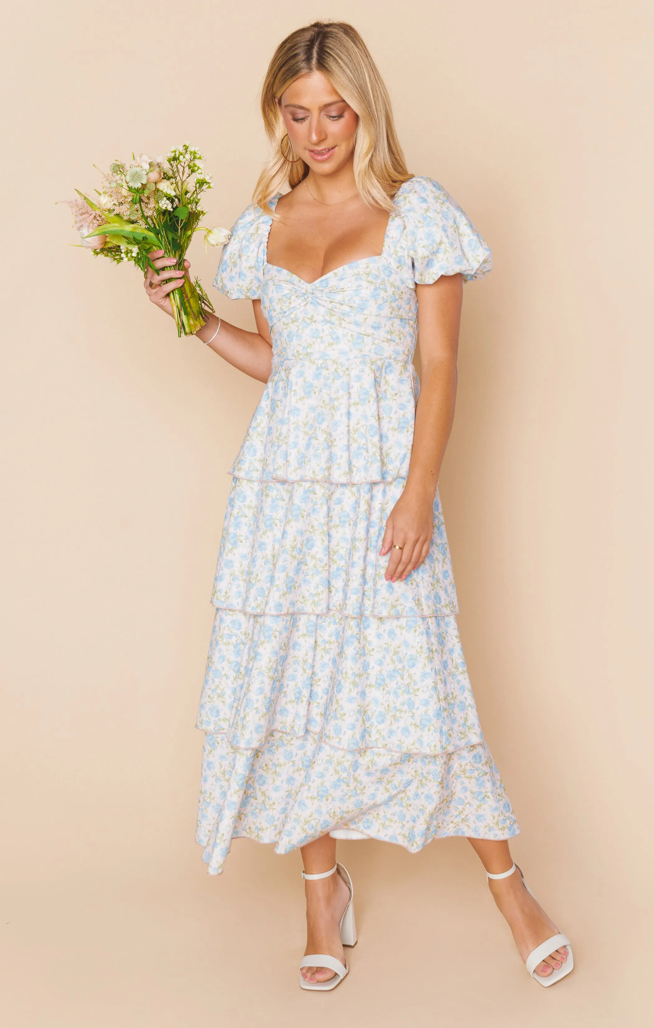 Va Va Midi Dress ~ Charming Rose