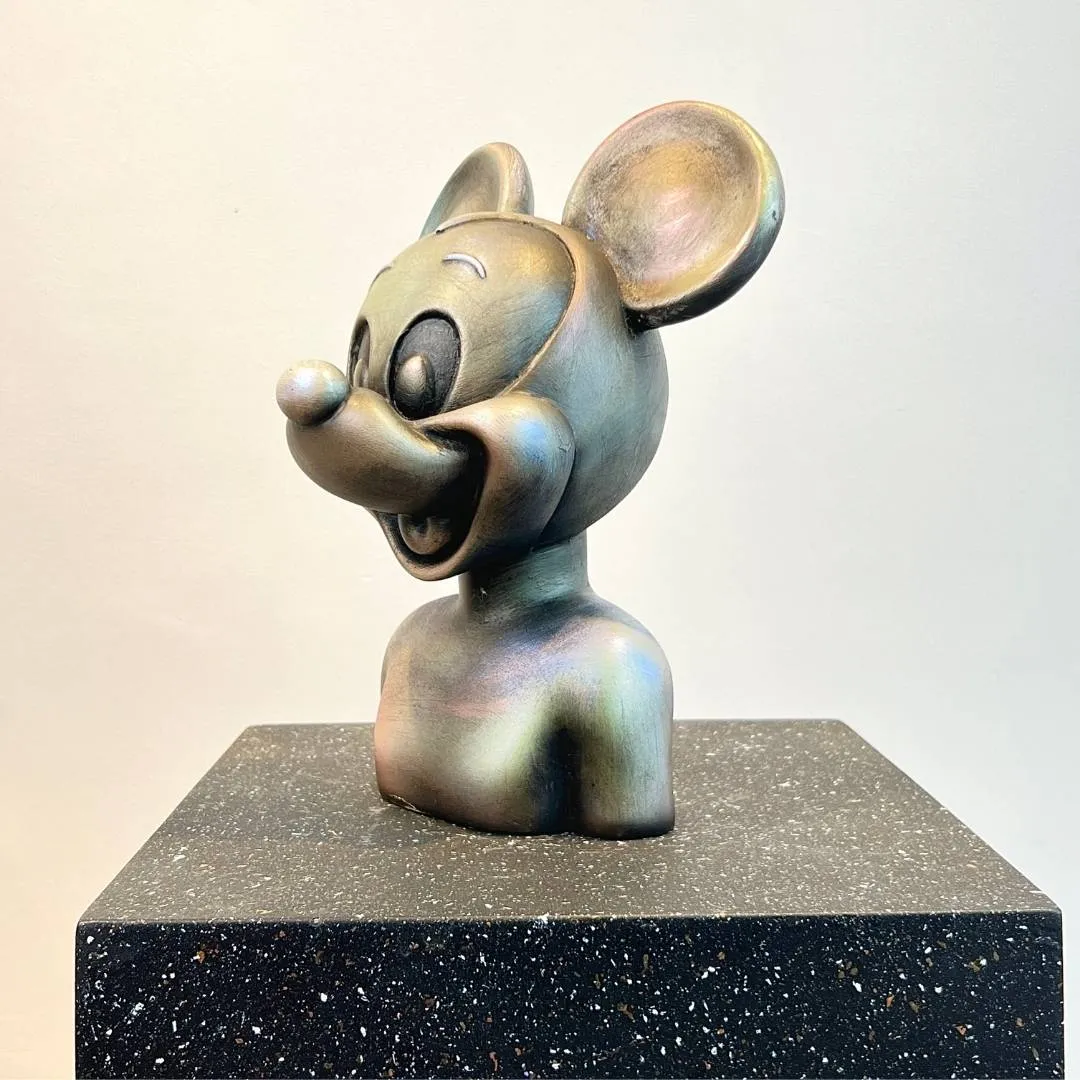 Vibrant Mickey Art Sculpture