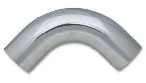 Vibrant Performance 90 Degree Mandrel Aluminum Tubing Bend - 5 in Diameter - 7 in Radius - 4 in Legs - 2.4 mm Thickness - Polished