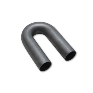 Vibrant Performance U-Bend Exhaust Bend - 180 Degree - Mandrel - 3 in Diameter - 3 in Radius - 7 in Legs - 16 Gauge - Stainless