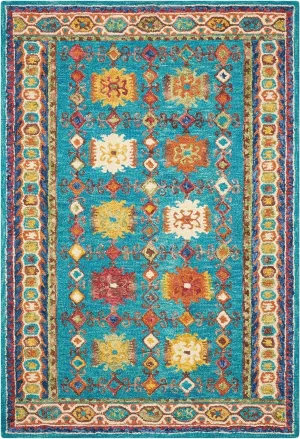 Vibrant VIB09 Teal Rug