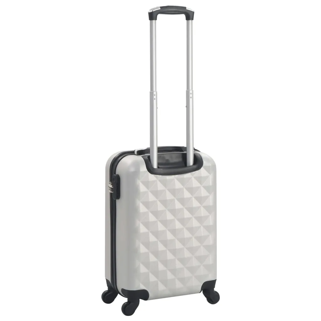 vidaXL Hardcase Trolley Bright Silver ABS