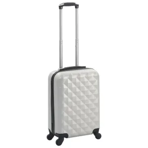 vidaXL Hardcase Trolley Bright Silver ABS