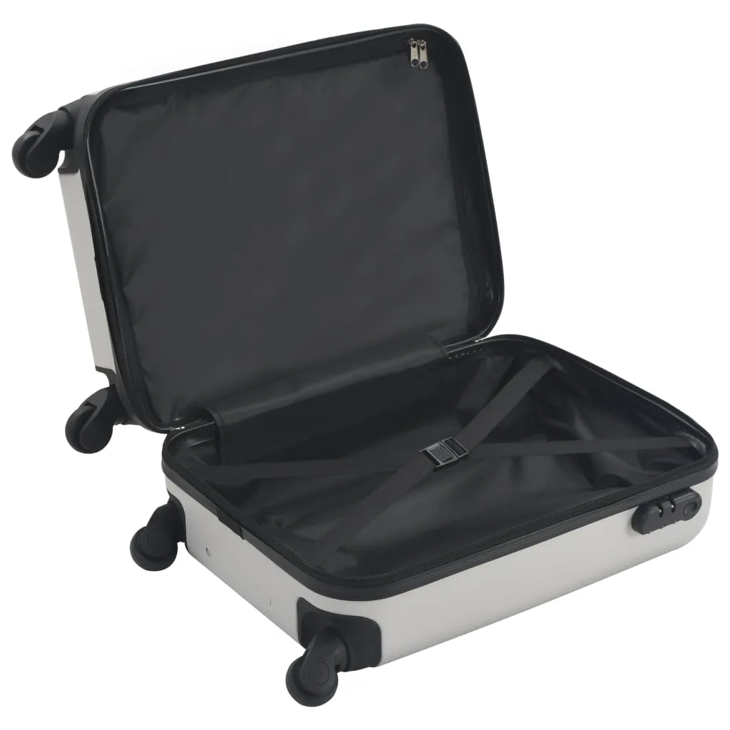 vidaXL Hardcase Trolley Bright Silver ABS