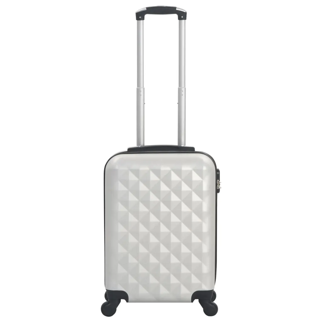 vidaXL Hardcase Trolley Bright Silver ABS