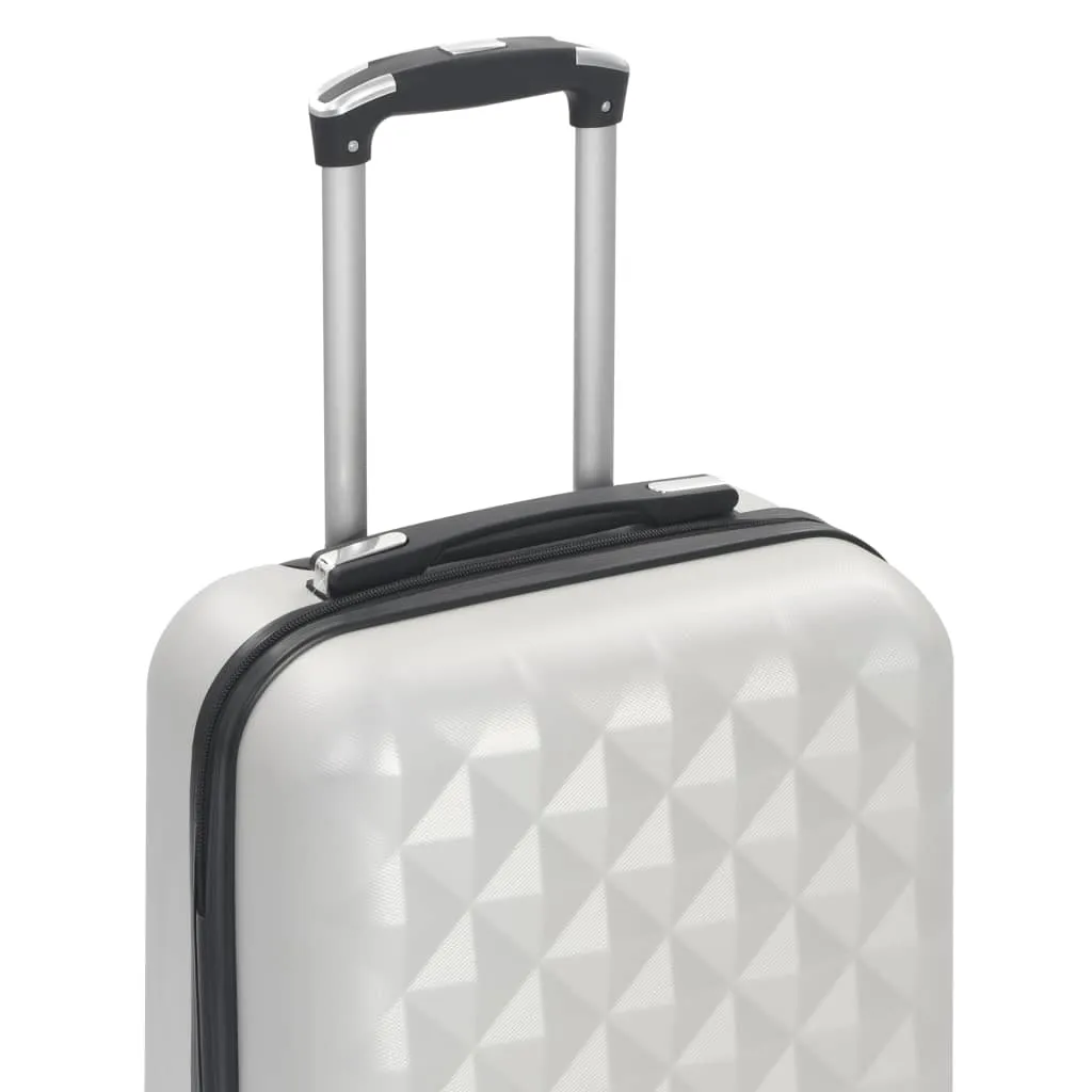 vidaXL Hardcase Trolley Bright Silver ABS