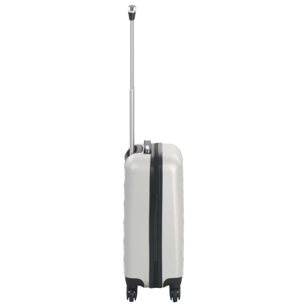 vidaXL Hardcase Trolley Bright Silver ABS