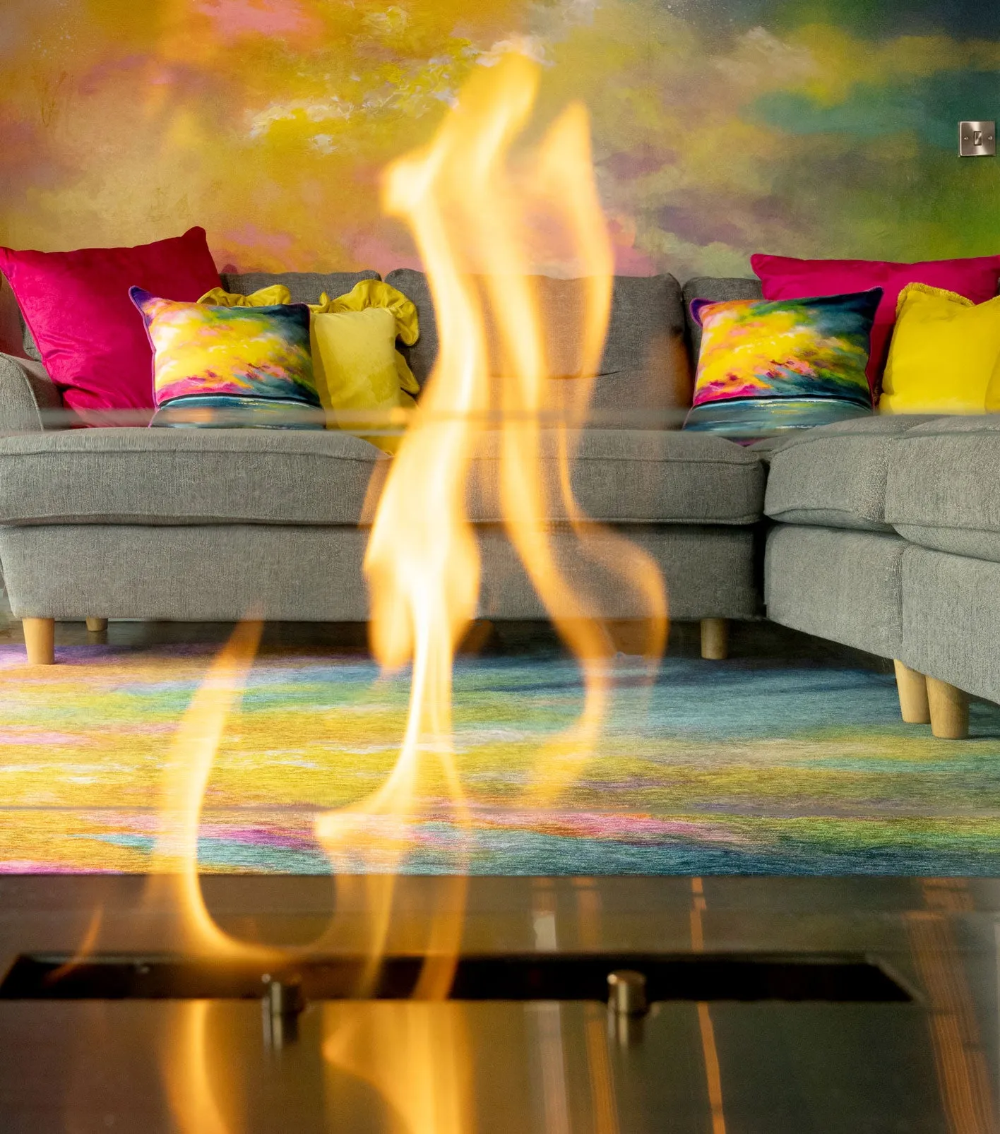 Washable Vibrant Designer Rug - Resilience