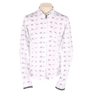 William Powell Ladies Flying Gamebirds Shirt - White