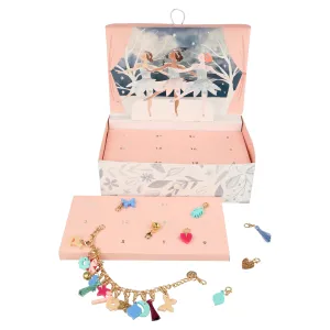 Winter Ballerina Charm Bracelet Advent Calendar Suitcase