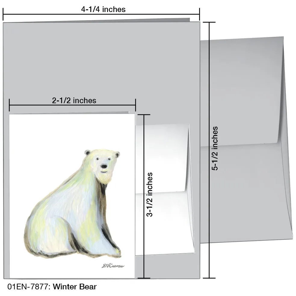 Winter Bear, Greeting Card (7877)